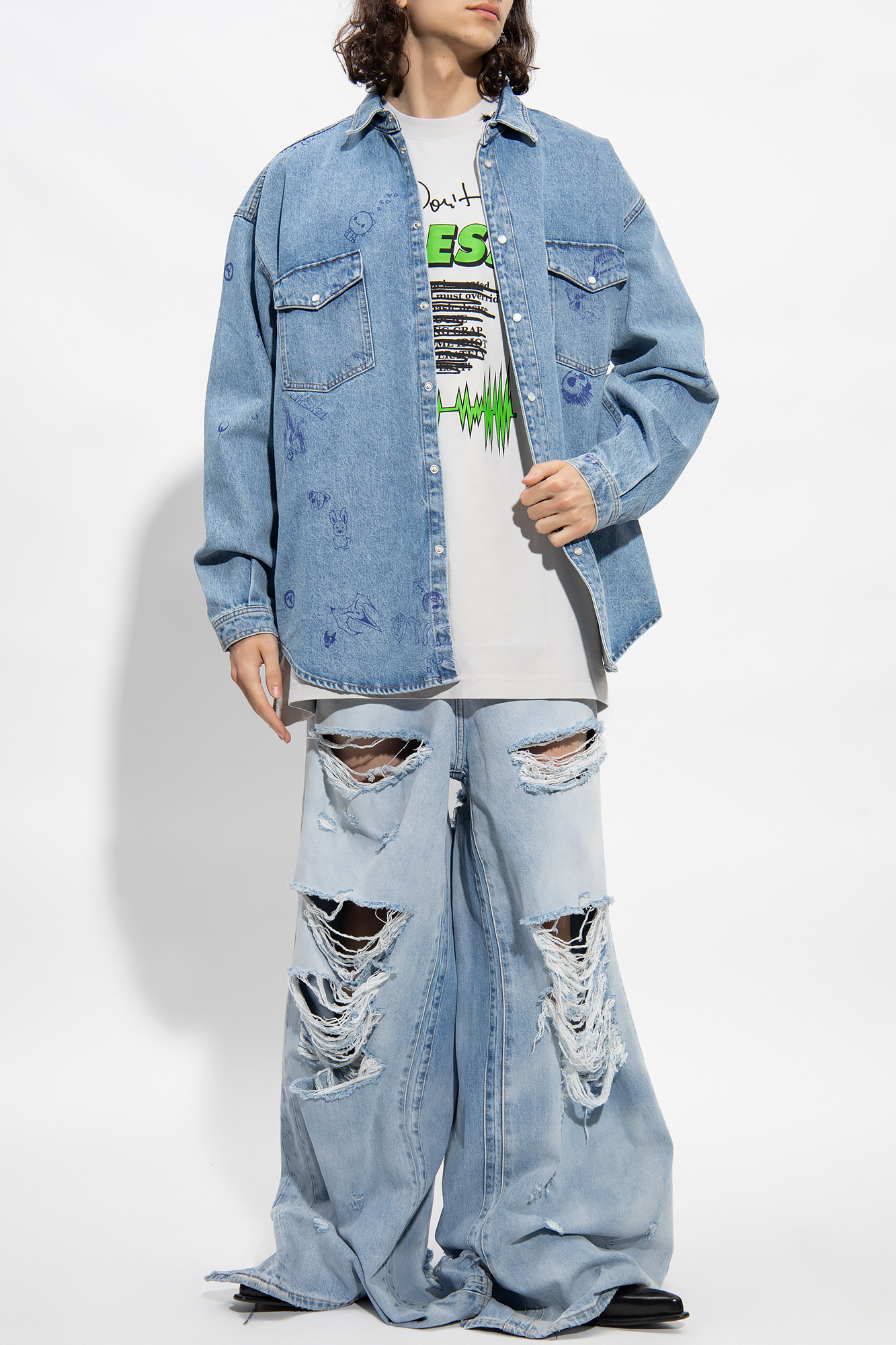 Vetements store denim shirt